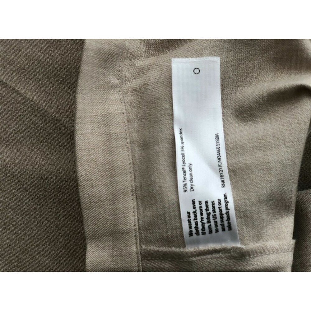 Eileen Fisher Womens High Waist Tapered Pants In Buttercream Size 18 $ - Picture 6 of 12